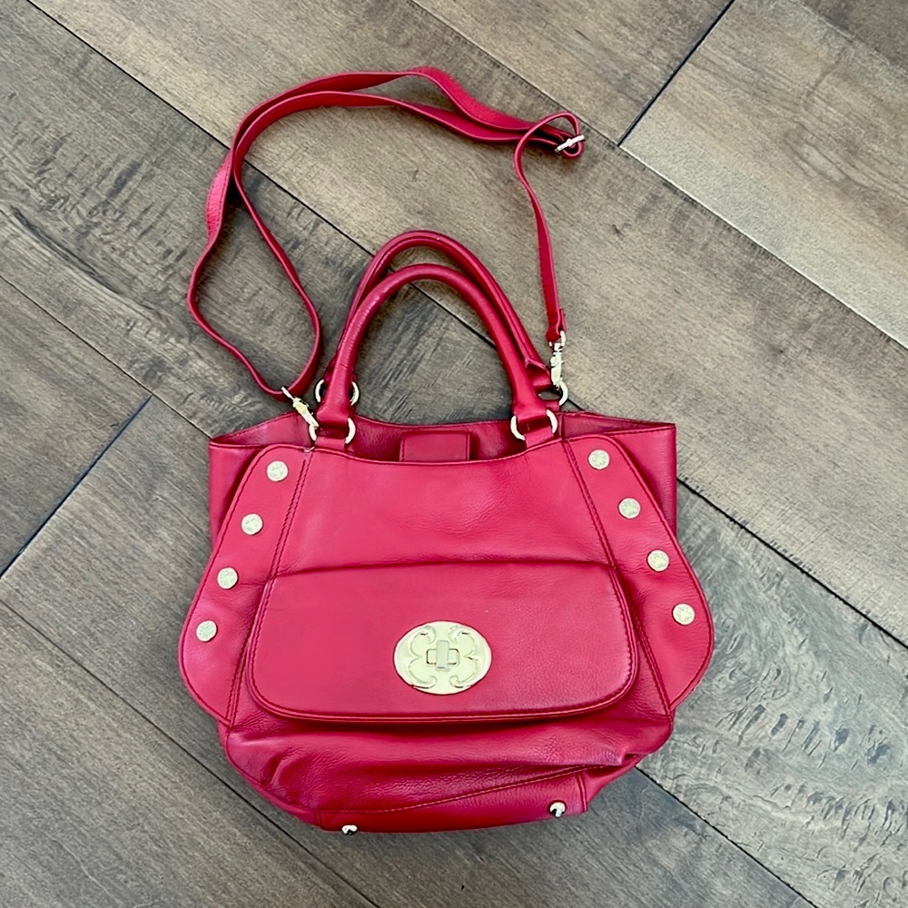Emma Fox Red Leather Bag